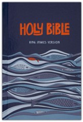 KJV Bible for Children--hardcover, blue waves