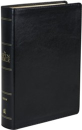 NIV Open Bible, Comfort Print--soft  leather-look, black