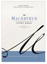 NASB MacArthur Study Bible, 2nd Edition, Comfort Print--hardcover, gray