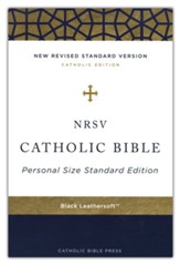 NRSV Catholic Bible, Personal Size,  Comfort Print, Leathersoft, Black - Slightly Imperfect