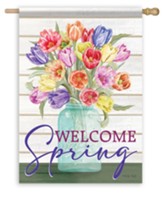 Welcome Spring Flag, Large