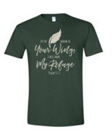 In the Shadow of Your Wings Shirt, Green, Small