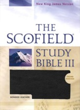 NKJV Scofield Study Bible III, Bonded leather, black, indexed