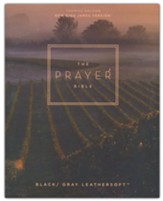 NKJV Prayer Bible, Comfort Print--soft leather-look, black/gray
