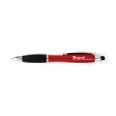 Strong and Courageous, Joshua 1:9, Light Up Pen with Stylus, Red