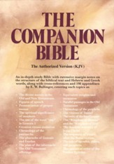 KJV Companion Bible, Bonded leather, Black, Thumb-Indexed