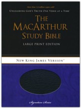 NKJV MacArthur Study Bible Large Print Black Bonded