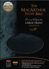 NKJV MacArthur Study Bible Large Print Black Bonded Thumb-Indexed