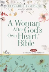 A Woman After God's Own Heart Bible, NKJV: White Floral Hardcover