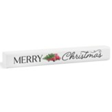 Merry Christmas Long Tabletop Plaque