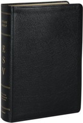 ESV Study Bible, Black Genuine Leather  - Imperfectly Imprinted Bibles