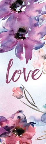 Love - Designer Fabric Bookmark