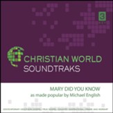 Mary Did You Know Accompaniment CD