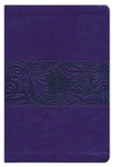 TPT Large-Print New Testament with  Psalms, Proverbs and Song of Songs, 2020 Edition--imitation leather, violet