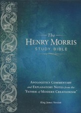 The KJV Henry Morris Study Bible, Genuine Leather, black - Slightly Imperfect