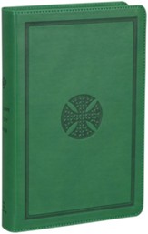 ESV Student Study Bible, Trutone,  Green with Mosaic Cross Design - Slightly Imperfect