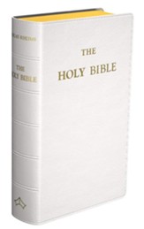 Douay-Rheims Pocket-Size Bible, Genuine Leather, White