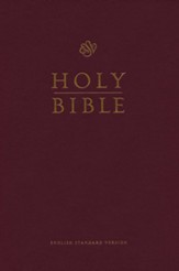 ESV Pew and Worship Bible, Large Print, Burgundy