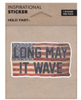 Long May It Wave, Flag, Vinyl Sticker