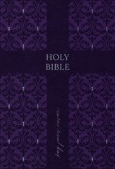 KJV Holy Bible Compact edition, Imitation Leather, Amethyst with Thumb Indexes