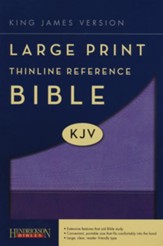 KJV Large Print Thinline Reference Bible Flexisoft Violet/Lilac