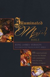 The Illuminated Messiah Bible: 66 Portraits of Jesus (KJV), soft leather-like