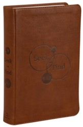 ESV Seek and Find Bible--soft leather-look, brown