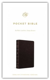 ESV Pocket Bible--genuine leather