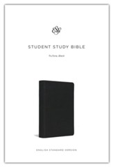 ESV Student Study Bible--soft leather-look, black