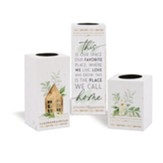 This Is Our Space. Our Favorite Place. Where We Live, Love, And Grow. This Is The Place We Call Home 3-Piece Candle Holder Set