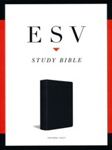 ESV Study Bible, Soft imitation leather, navy - Slightly Imperfect