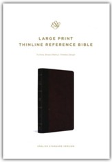 ESV Large Print Thinline Reference Bible (TruTone, Brown/Walnut, Timeless Design)