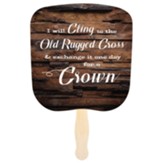 I Will Cling To The Old Rugged Cross Hand Fan