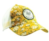 Rooted In Christ Cap, Mesh Back, Yellow