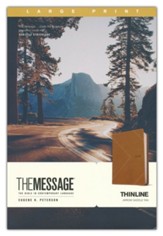 The Message Thinline, Large Print (LeatherLike, Arrow Saddle Tan), LeatherLike, Arrow Saddle Tan