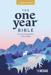 The One Year Bible MSG, Large Print Thinline Edition--softcover