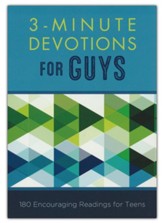 3-Minute Devotions for Guys: 180 Encouraging Readings for Teens - Slightly Imperfect
