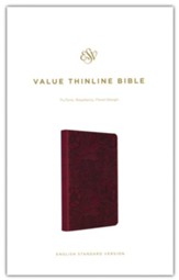 ESV Value Thinline Bible (TruTone Imitation Leather, Raspberry with Floral Design)