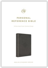 ESV Personal Reference Bible--imitation leather, quiet forest - Slightly Imperfect