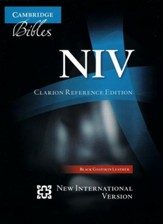 NIV Clarion Reference Bible, Goatskin, black  - Slightly Imperfect