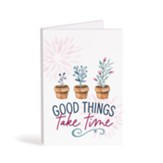 Good Things Take Time Wooden Keepsake Card