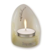 Alabaster Holocaust Rememberance Tealight Candle Holder