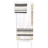 Black Prayer Shawl with Bag