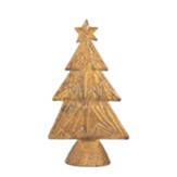 Gold Punched Metal Christmas Tree, Large