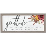 Gratitude Helps Farmhouse Frame Sign
