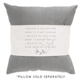 Believe In God Pillow Cover