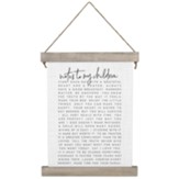 Notes To My Children Hanging Canvas Print