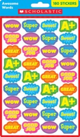 Awesome Words Stickers, 180 Stickers