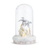 Large Glass Holy Family Vignette Cloche