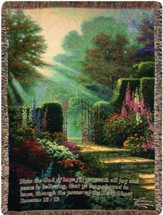 Garden Of Grace, Tapestry Throw